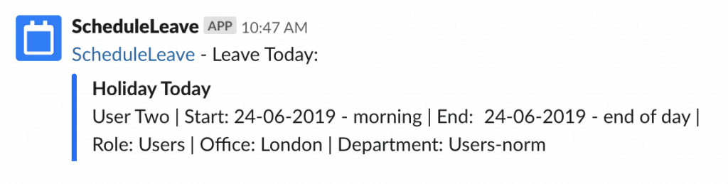 Slack Integration