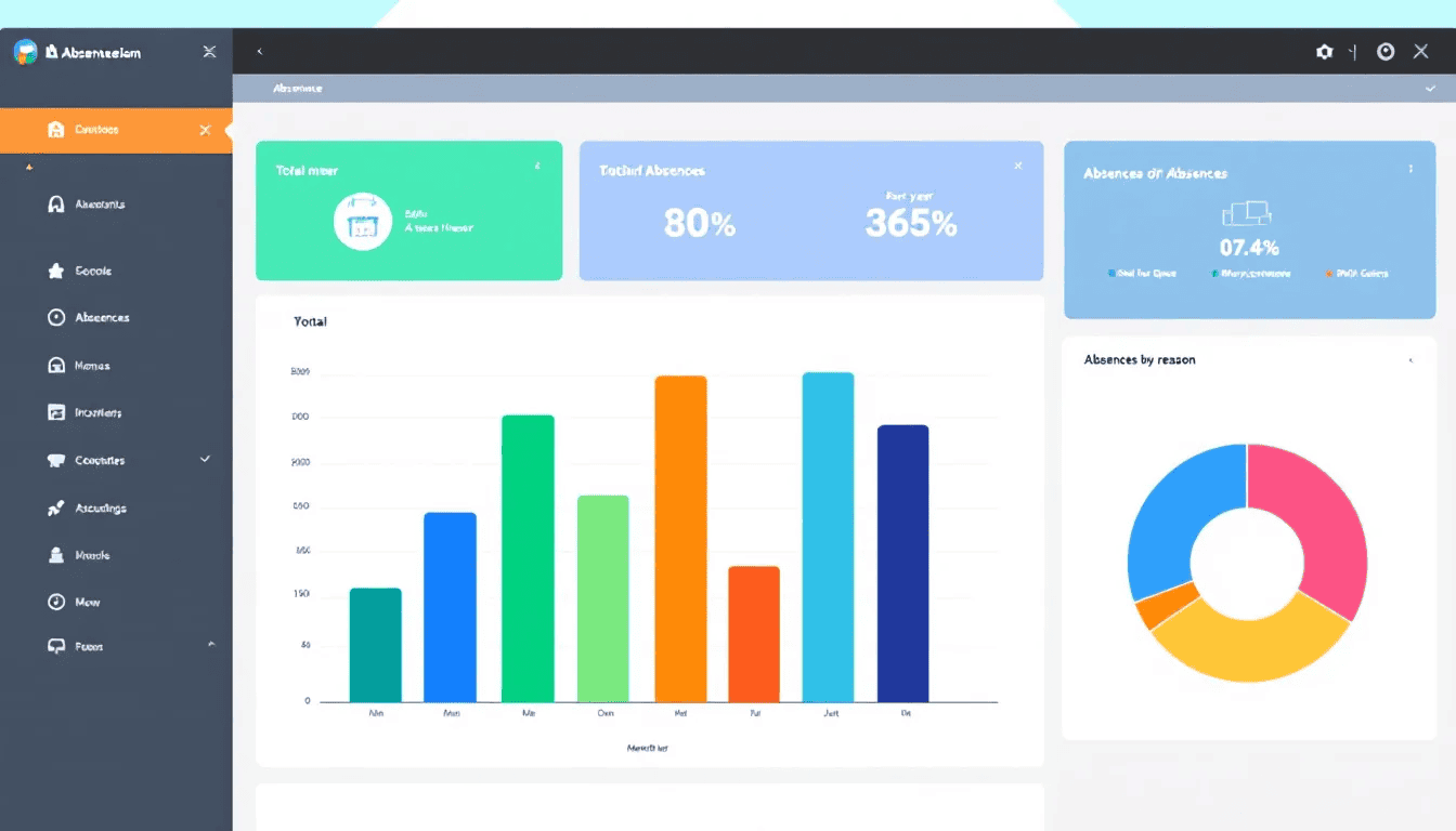 A screenshot of software tools for tracking absenteeism.